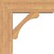 Ekena Millwork Legacy Block Smooth Bracket w/ Offset Brace, Western Red Cedar, 7 1/2"W x 24"D x 24"H BKT0806X24X24LEC05SWR - alternate 4